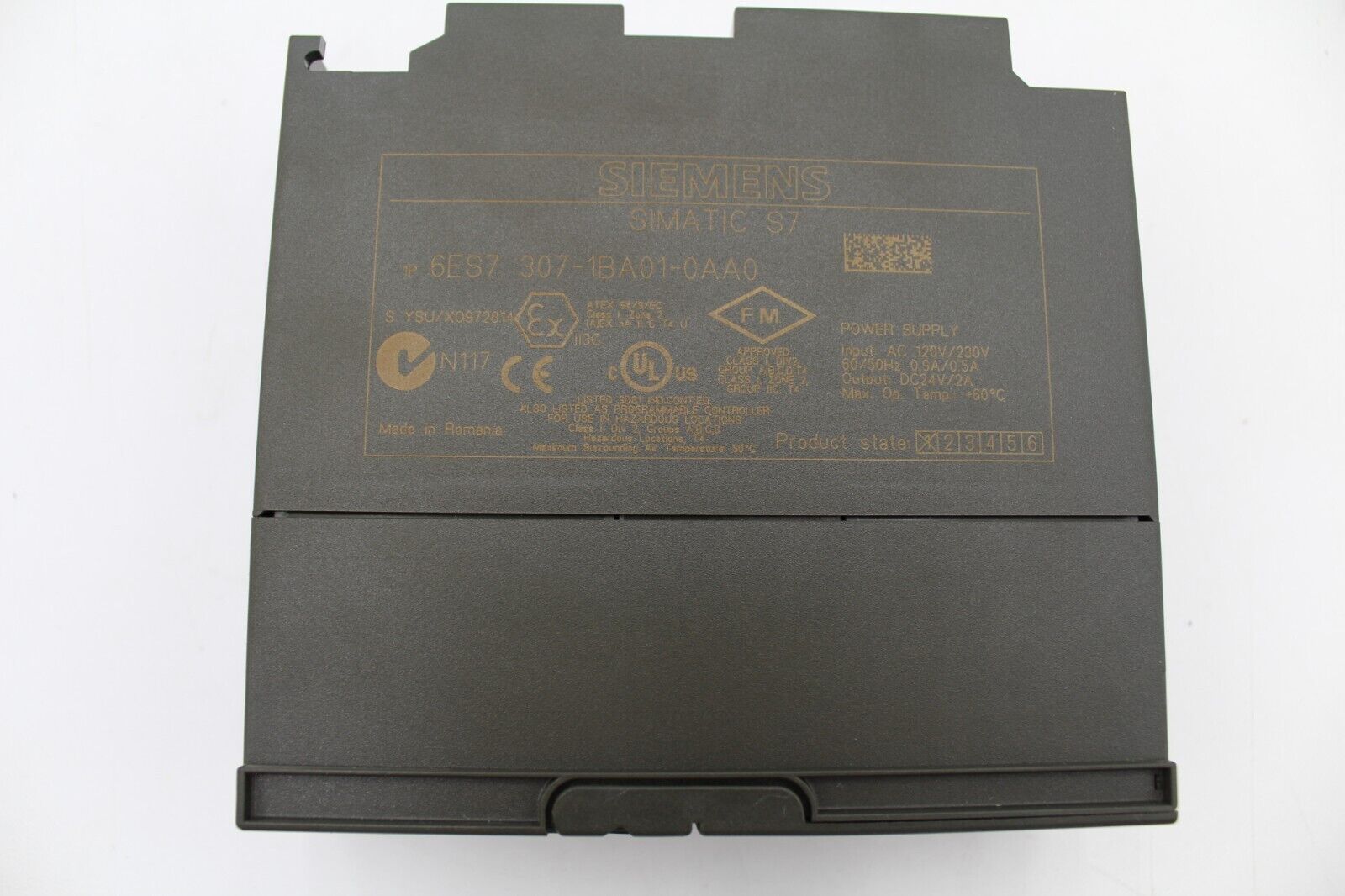 Siemens 6ES7 307-1BA01-0AA0 Simatic S7 Power Supply Module