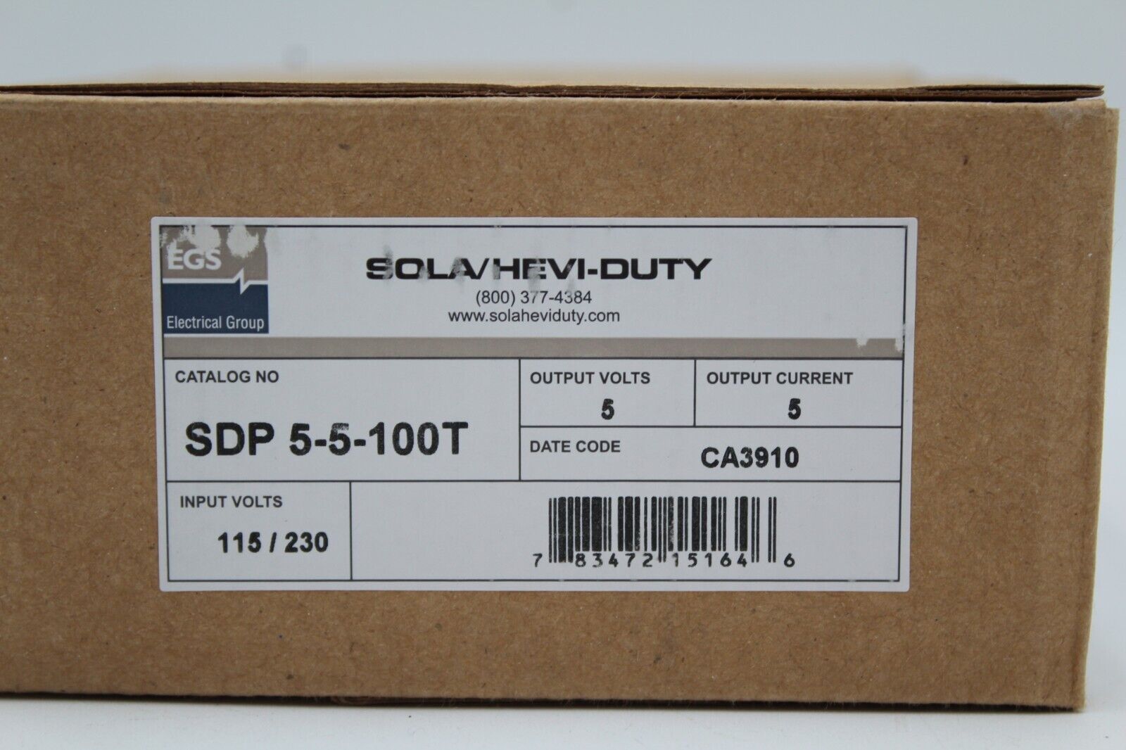 Emerson Sola SDP 5-5-100T Power Supply