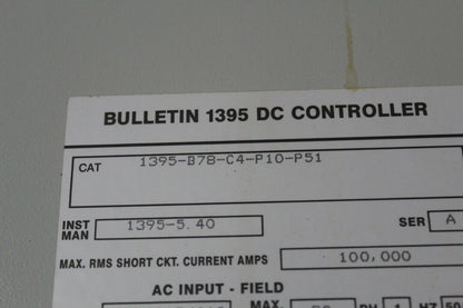 Allen Bradley 1395-B78-C4-P10-P51 Drive