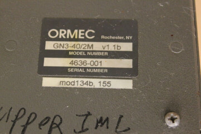 ORMEC GN3-40/2M MODEL 40 MOTION CONTROLLER