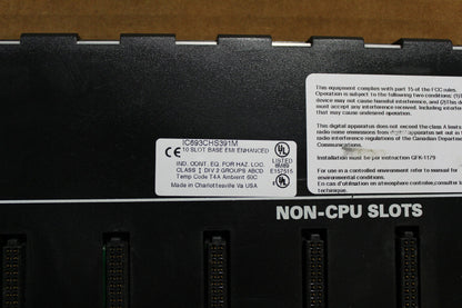 GE Fanuc IC693CHS391M 10 Slot Base EMI