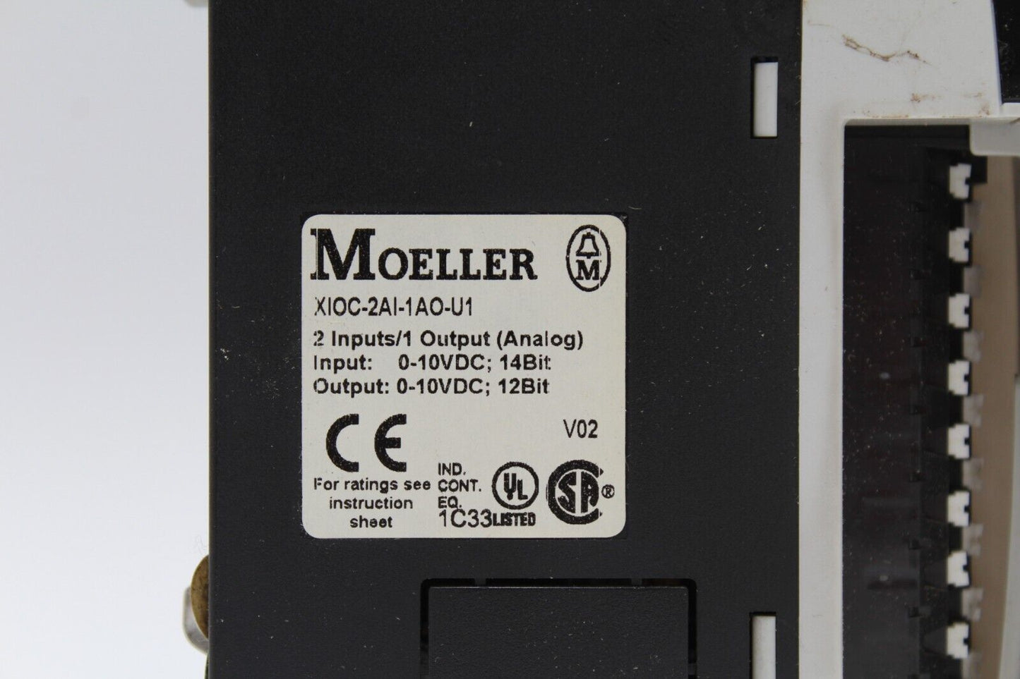 Moeller XIOC-2AI-1AO-U1 Analog PLC Module
