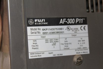 Fuji Electric AF-300 P11 6KP1143075X9B1 Drive