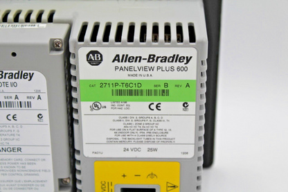 Allen-Bradley 2711P-T6C1D PanelView Plus 600 Touch Panel