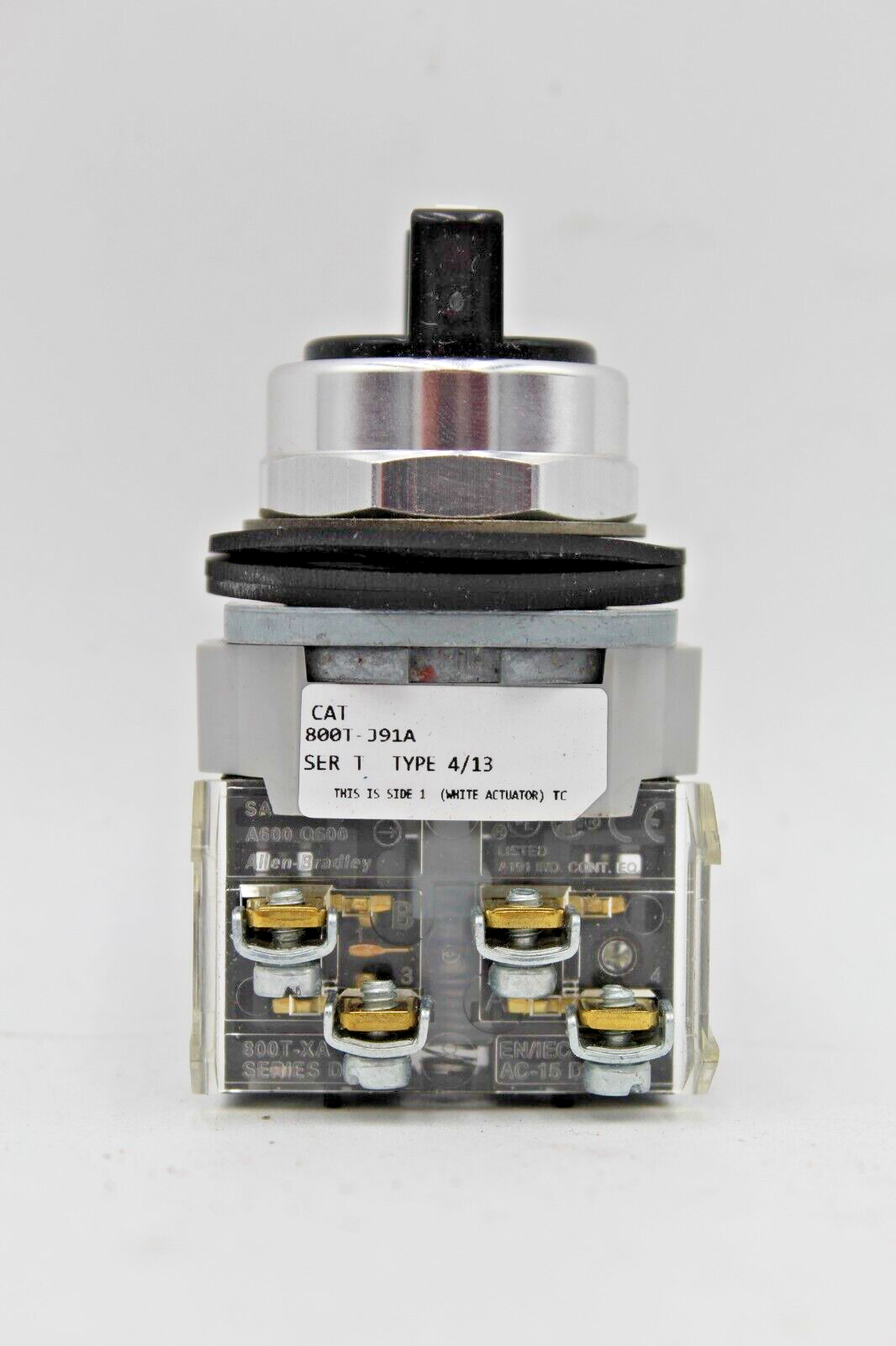 Allen-Bradley 800T-J91A 3-Position Selector Switch