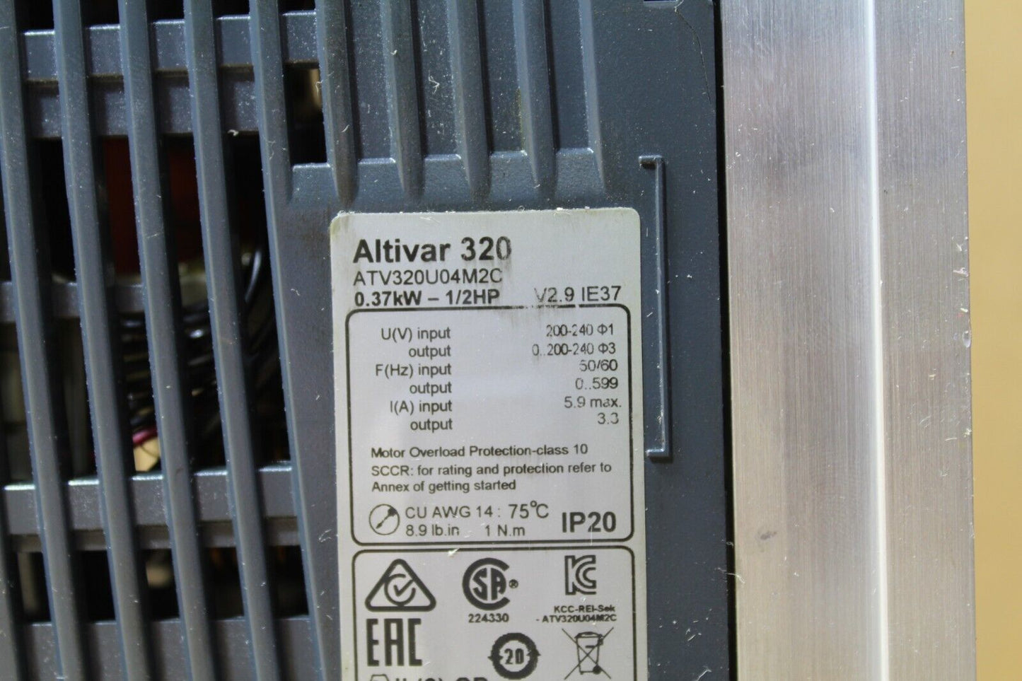 Schneider Electric ATV320U04M2C Frequency Converter (No Cover)