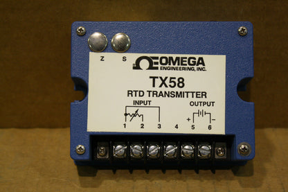 OMEGA ENGINEERING INC. TX58-PT2 TRANSMITTER