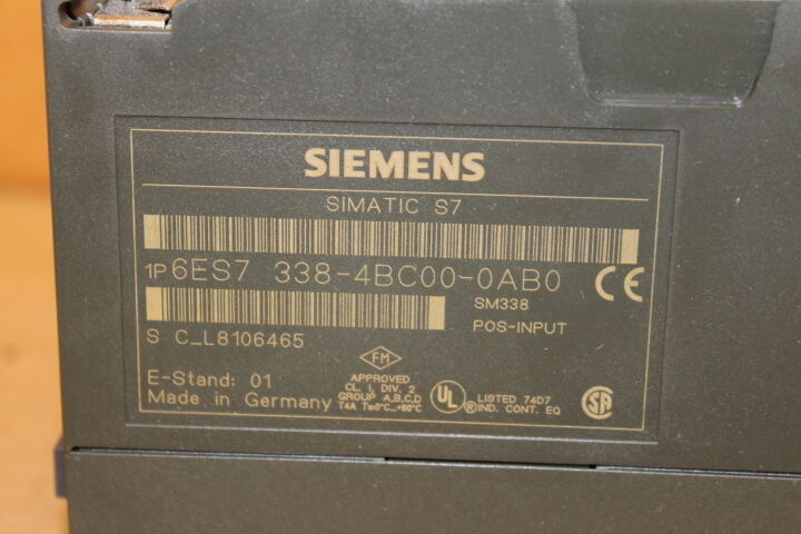 SIEMENS 6ES7 338-4BC00-0AB0 INPUT