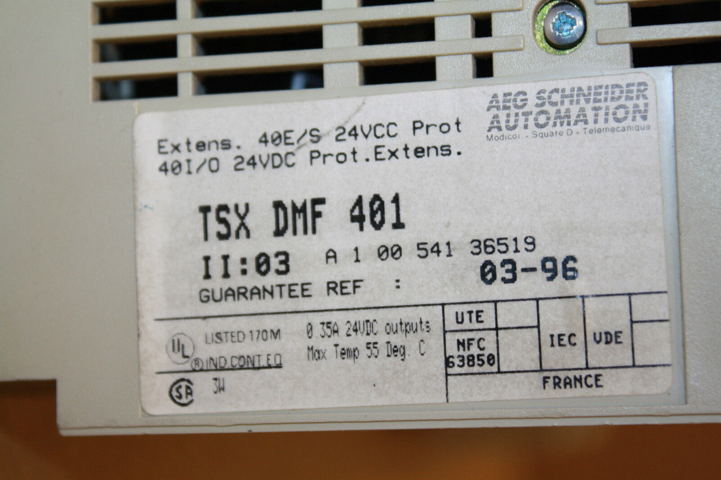 TELEMECANIQUE TSXFPG10 TSXDMF401 TSXSCG1161