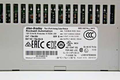 Allen-Bradley 1794-OE4 Flex I/O Analog Output Module
