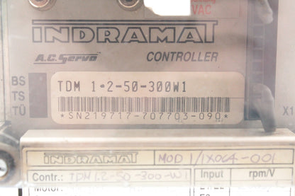 Indramat TDM 1.2-50-300W1 AC Servo Drive