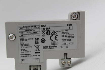 Allen-Bradley 193-ERR Overload Relay Reset Module