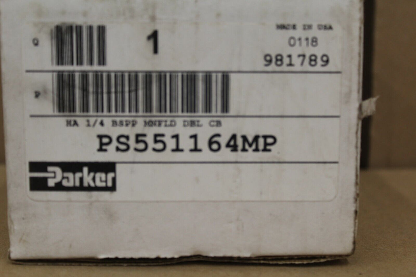 Parker PS551164MP Valve