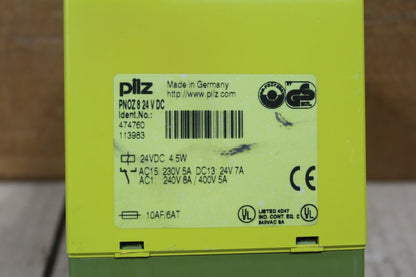 Pilz PNOZ824VDC Ident. No. 474760 Safety Relay