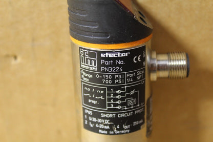 efector PN3224 Digital Adjustable Pressure Sensor