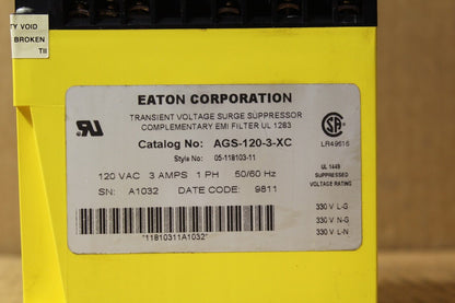 AEGIS AGS-120-3-XC Transient Voltage Surge Suppressor