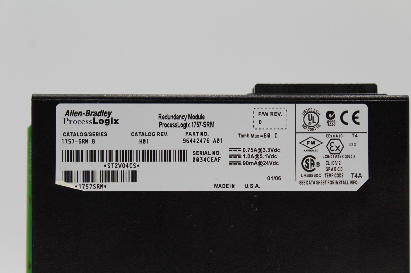 Allen-Bradley 1757-SRM Redundancy Module (No Door)