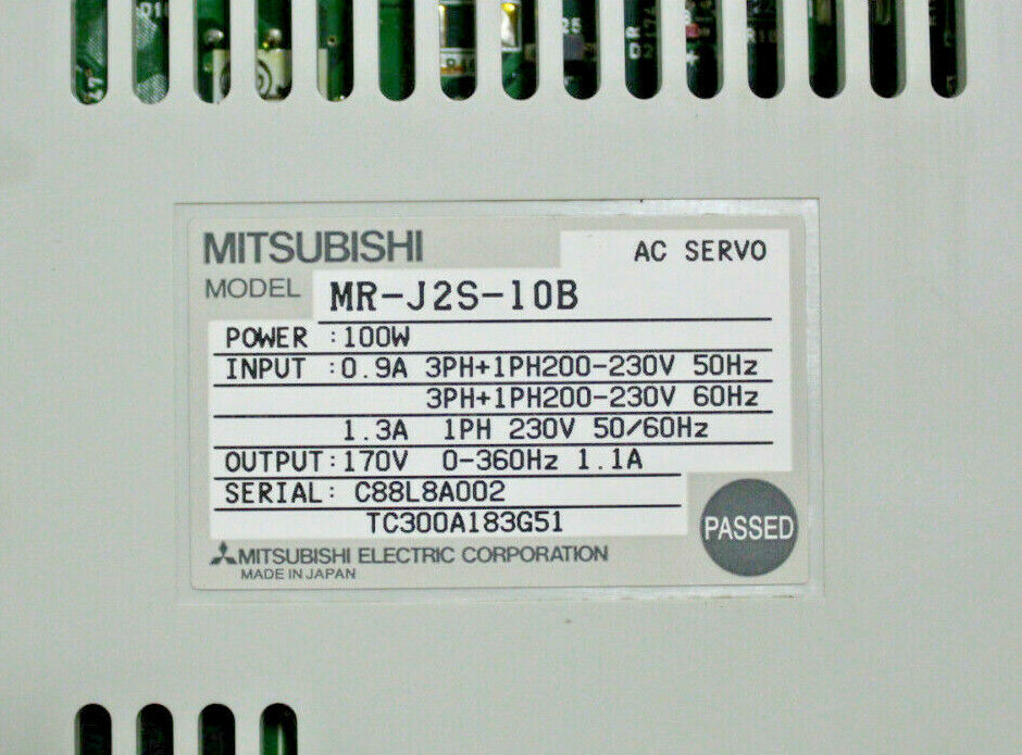 Mitsubishi MR-J2S-10B AC Servo Drive