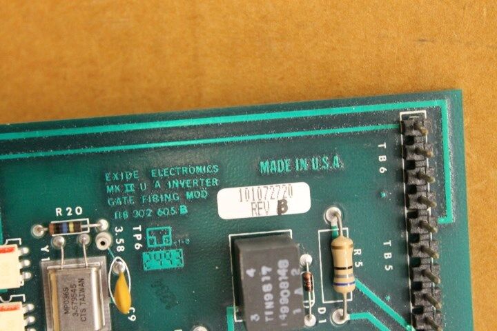 EXIDE ELECTRONICS 101072720 GATE FIRING MODULE 118302605B