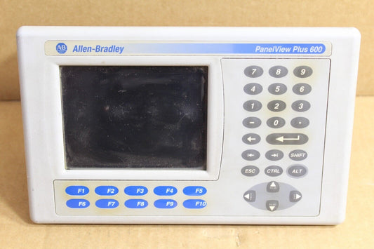 Allen Bradley 2711P-B6C20A PanelView Plus 600 (Broken Plastic Pictured)