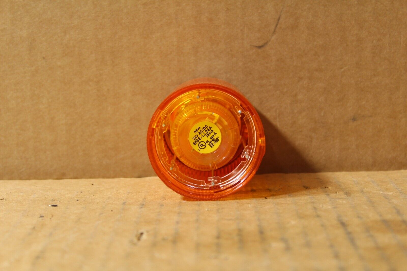 Allen-Bradley 855E-24TL5 Amber Stack Light 24V AC/DC w/ Lamp