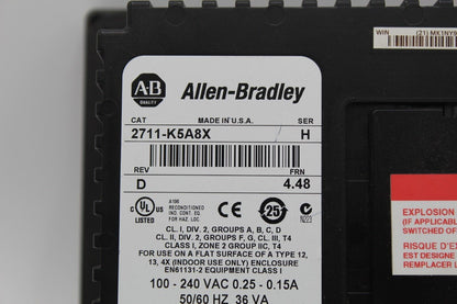 Allen Bradley 2711-K5A8X Ser. H PanelView 550