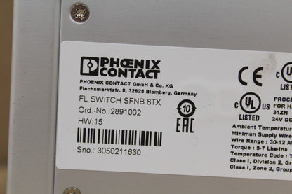 Phoenix Contact SFNB 8TX Ethernet Module
