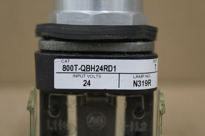 Allen Bradley 800T-QBH24RD1 Amber Push Button