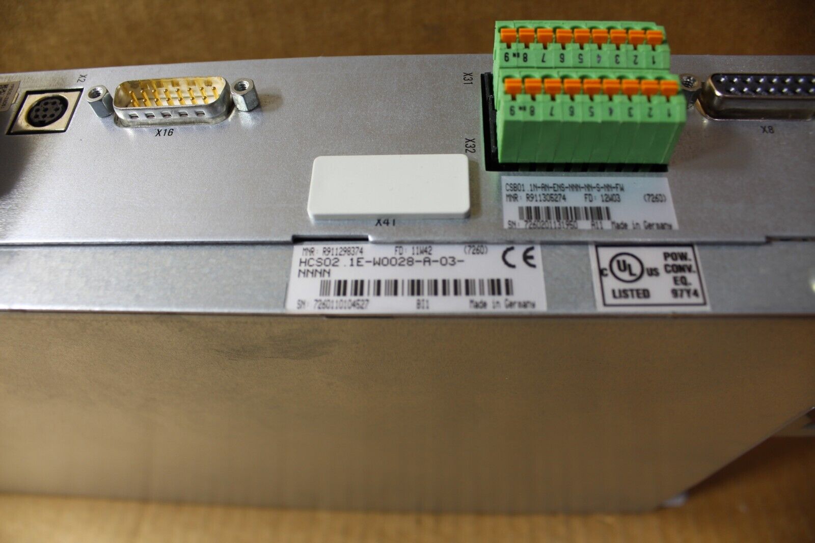 Rexroth HCS02.1E-W0028-A-03-NNNN w/ CSB01.1N-AN-ENS-NNN-NN-S-NN-FW Eco Drive