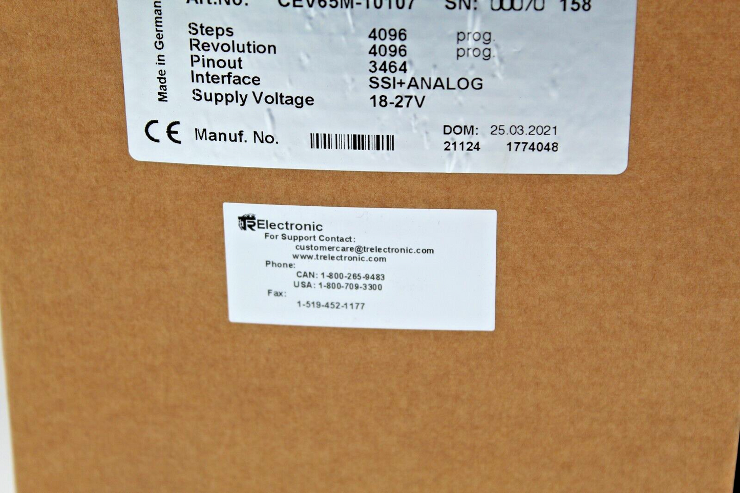 Relectronic CEV65M-10107 Absolute Rotary Encoder