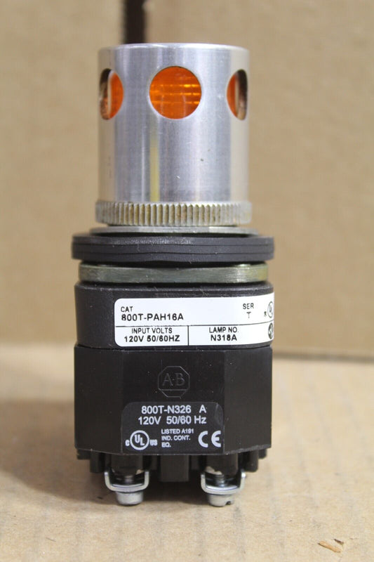 Allen Bradley 800T-PAH16A Amber Push Button