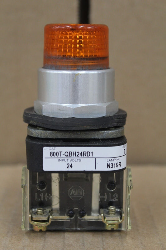 Allen Bradley 800T-QBH24RD1 Amber Push Button