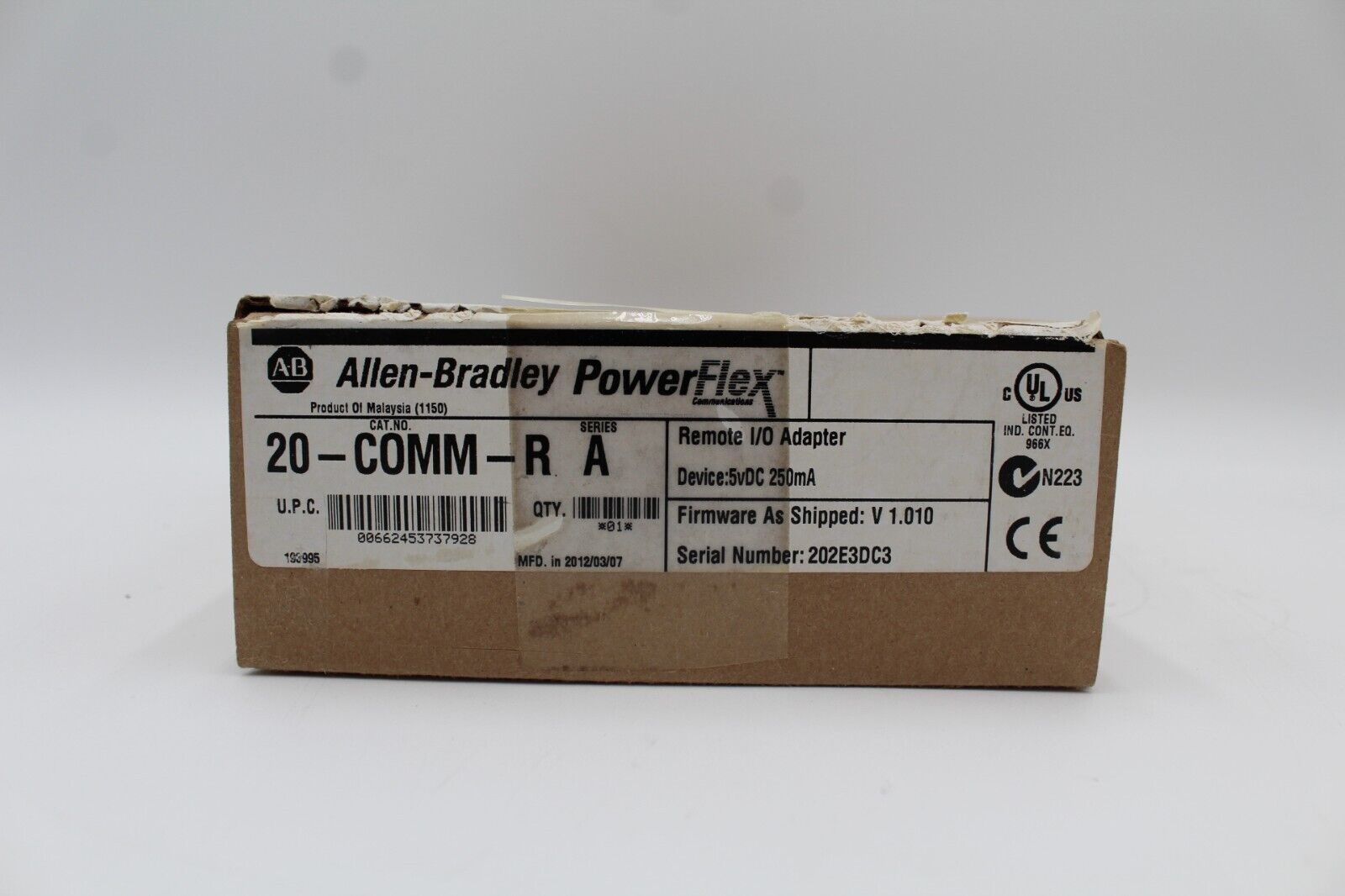 Allen-Bradley 20-COMM-R Remote I/O Adapter