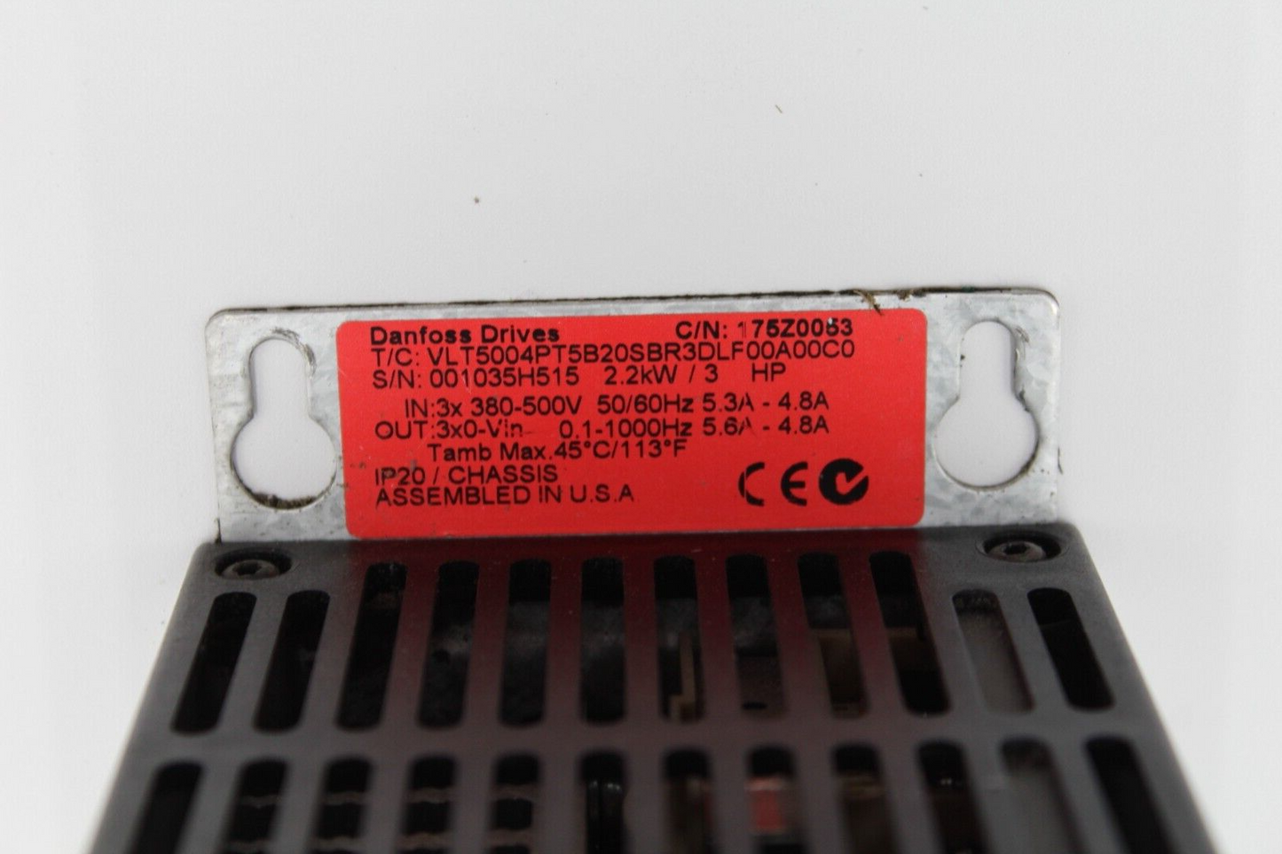 DanFoss VLT5004PT5B20SBR3DLF00A00C0 Variable Speed Drive