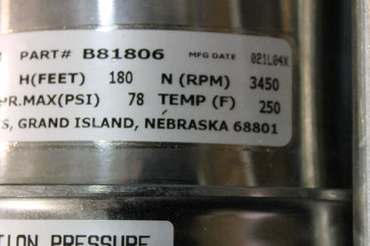 BERKELEY BVMI8-50 PUMP