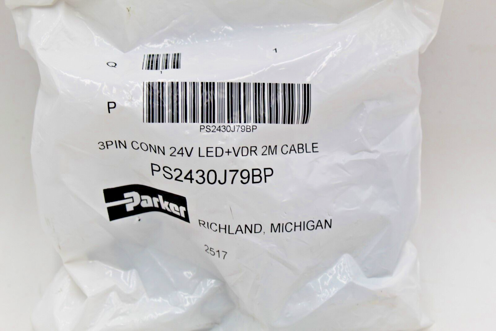 Parker PS2430J79BP 24V 3-Pin 2M Cable