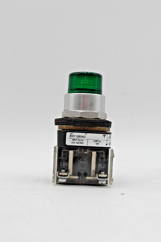 Allen-Bradley 800T-QB24G Green Momentary Contact Push Button