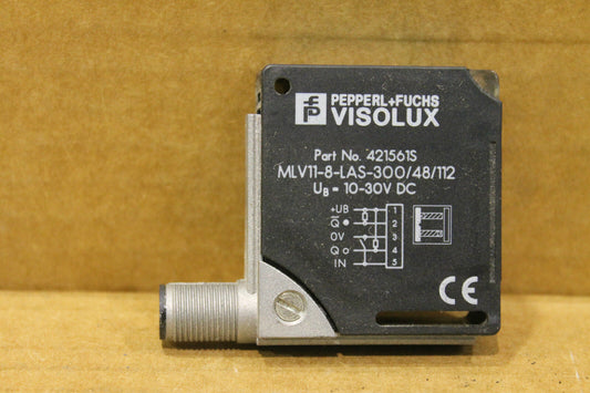 PEPPERL + FUCHS VISOLUX MLV11-8-LAS-300/48/112 PHOTOELECTRIC SENSOR