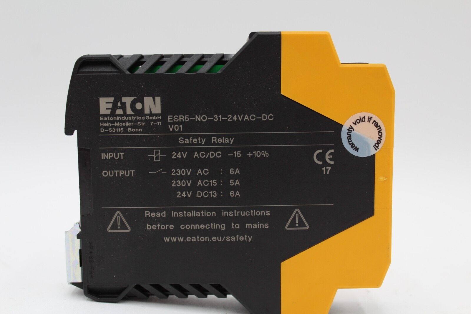 Eaton ESR5-NO-31-24VAC-DC Safety Relay
