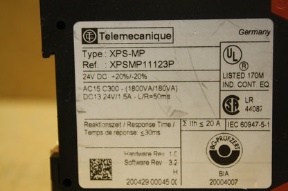TELEMECANIQUE XPS-MP SAFETY RELAY XPSMP11123P