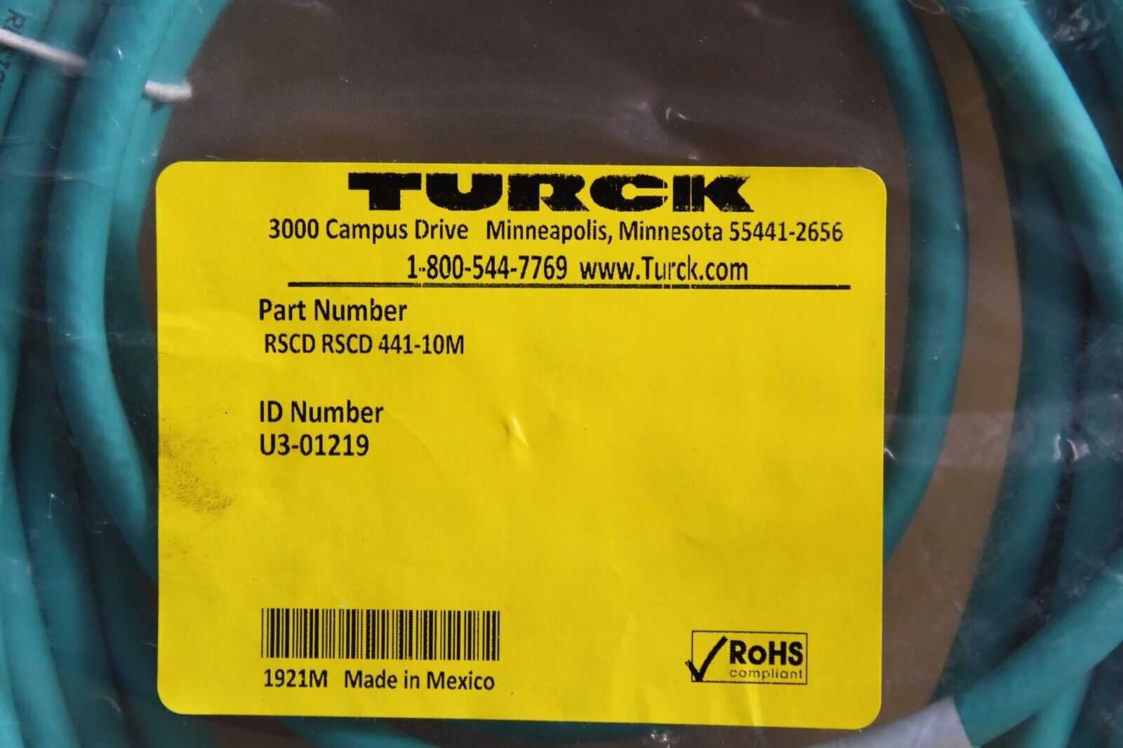 Turck RSCD RSCD 441-10M Double Ended Cordset