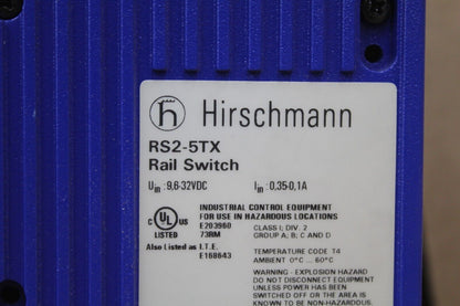 Hirschmann RS2-5TX Rail Switch