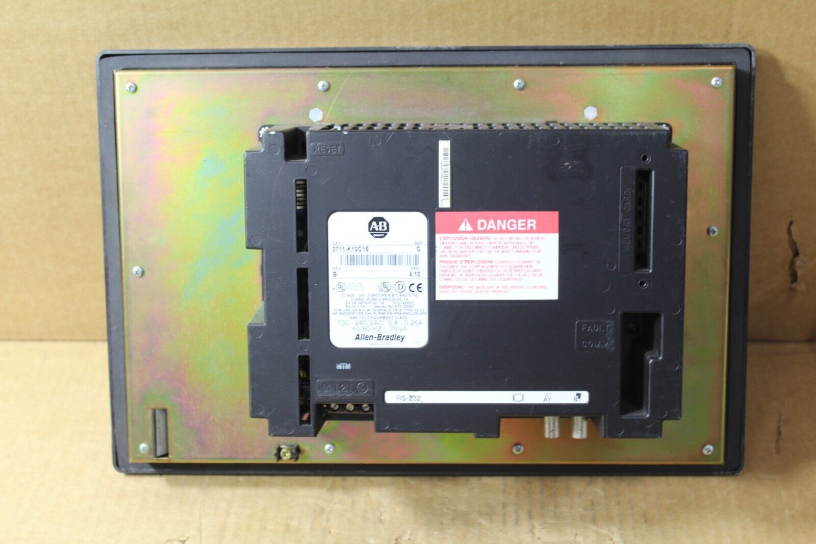 Allen-Bradley PanelView 1000 2711-K10C15 Operator Interface Panel