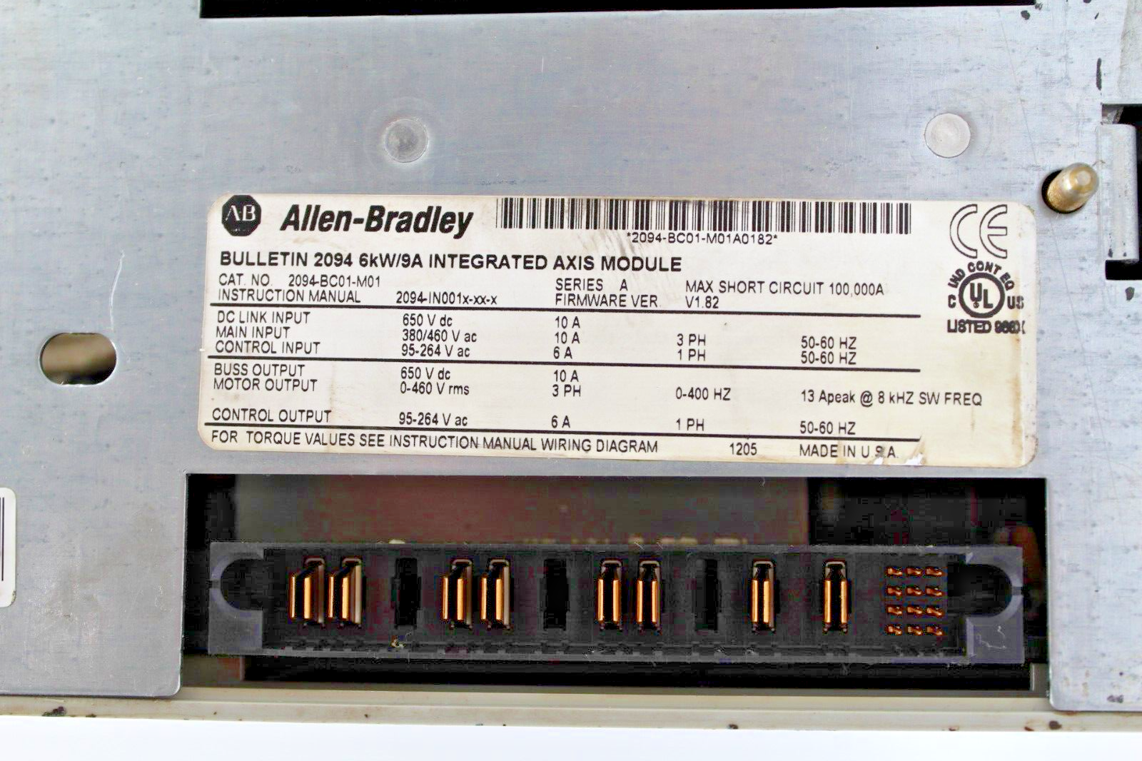 Allen-Bradley 2094-BC01-M01 Kinetix 6000 Integrated Axis Module(See Description)