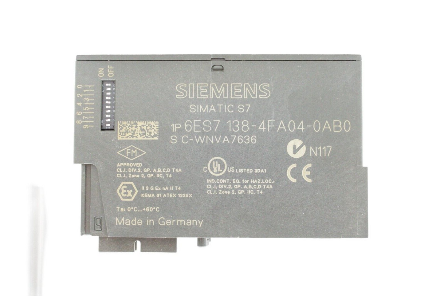 Siemens 6ES7 138-4FA04-0AB0 PROFIsafe Simatic S7 Digital Input Module