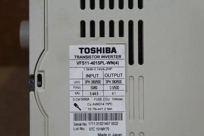 Toshiba VFS11-4015PL-WN Trans Inverter