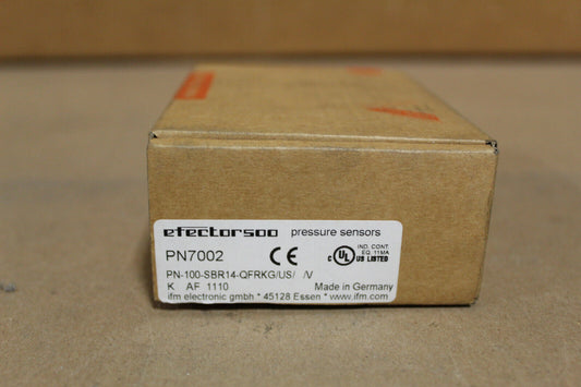 IFM PN7002 Efector Pressure Sensors PN-100-SBR14-QFRKG/US