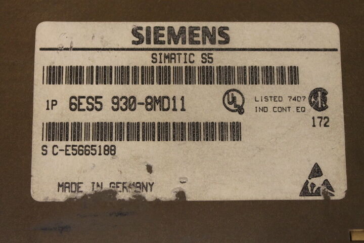 SIEMENS 6ES5 930-8MD11 MEMORY CARD MODULE