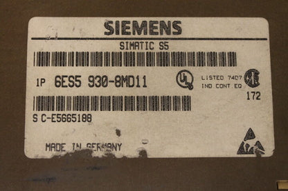 SIEMENS 6ES5 930-8MD11 MEMORY CARD MODULE