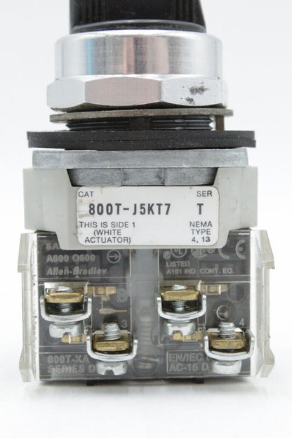 Allen-Bradley 800T-J5KT7 3-Position Selector Switch